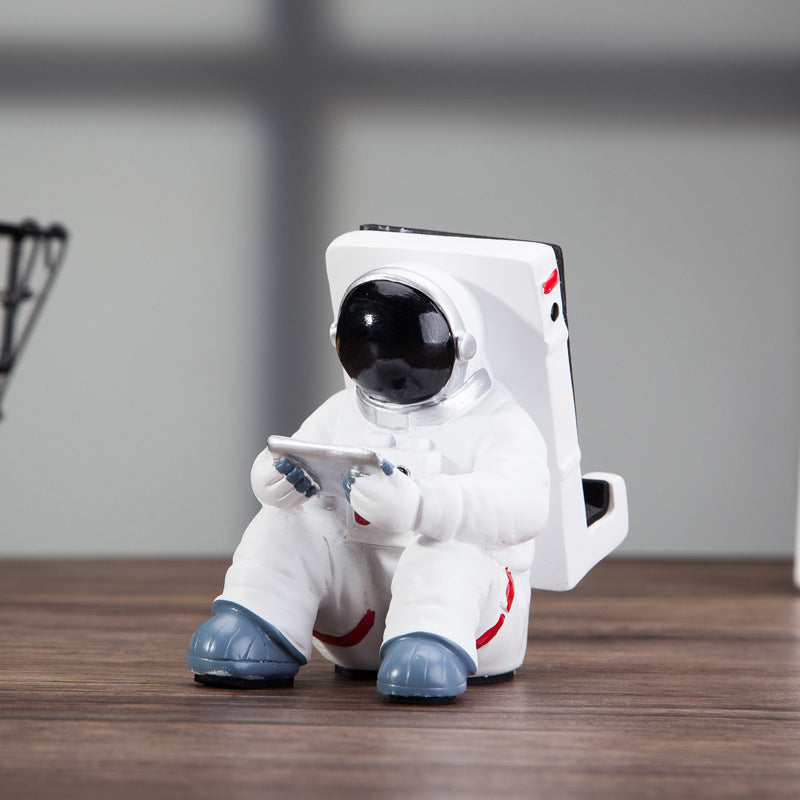 Cute Astronaut Phone Stand for Desk, Simple Spaceman Holder