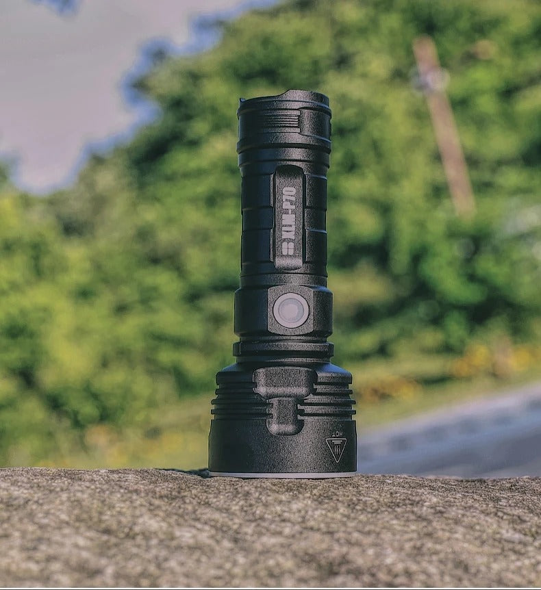 Rechargeable LED Flashlight, Super Bright Zoom Torch with Aluminium Body
