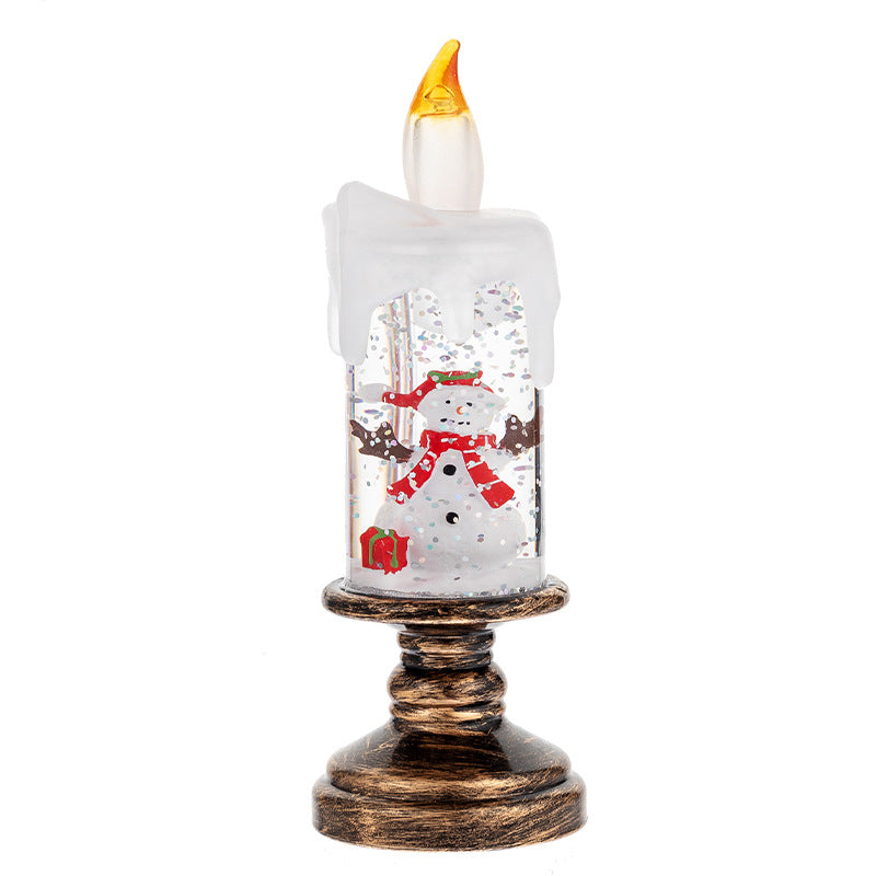 Christmas Candle Light Scene Decorations for Tables and Shelves