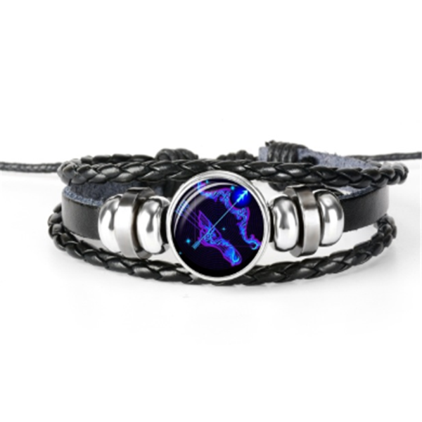 12 Zodiac Constellation Luminous Braided Bracelet for Everyone