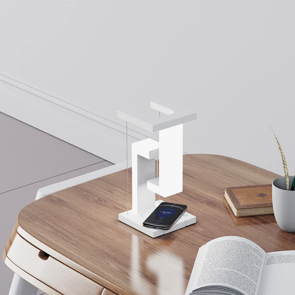 Wireless Charging Floating Table Lamp With Balance Light