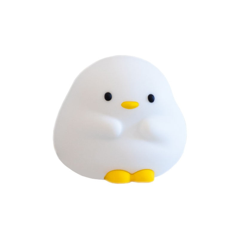 Cute Duck LED Night Lamp, Silicone USB Rechargeable Touch Light