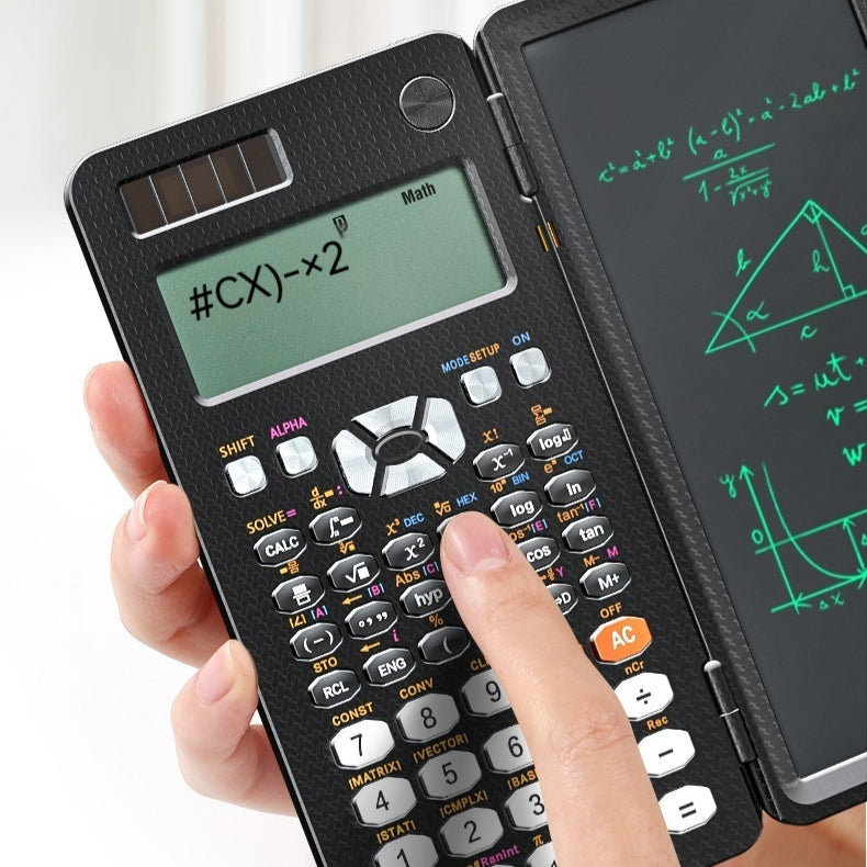2 In 1 Foldable Scientific Calculator With Handwriting Tablet