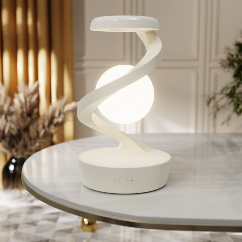 Rotating Moon Desk Lamp With Wireless Phone Charging And Touch
