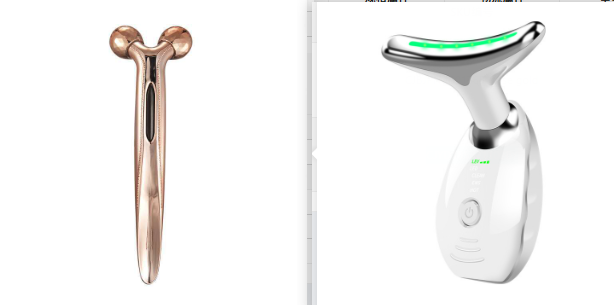 LED Neck and Face Massager Device with Colourful Light Modes