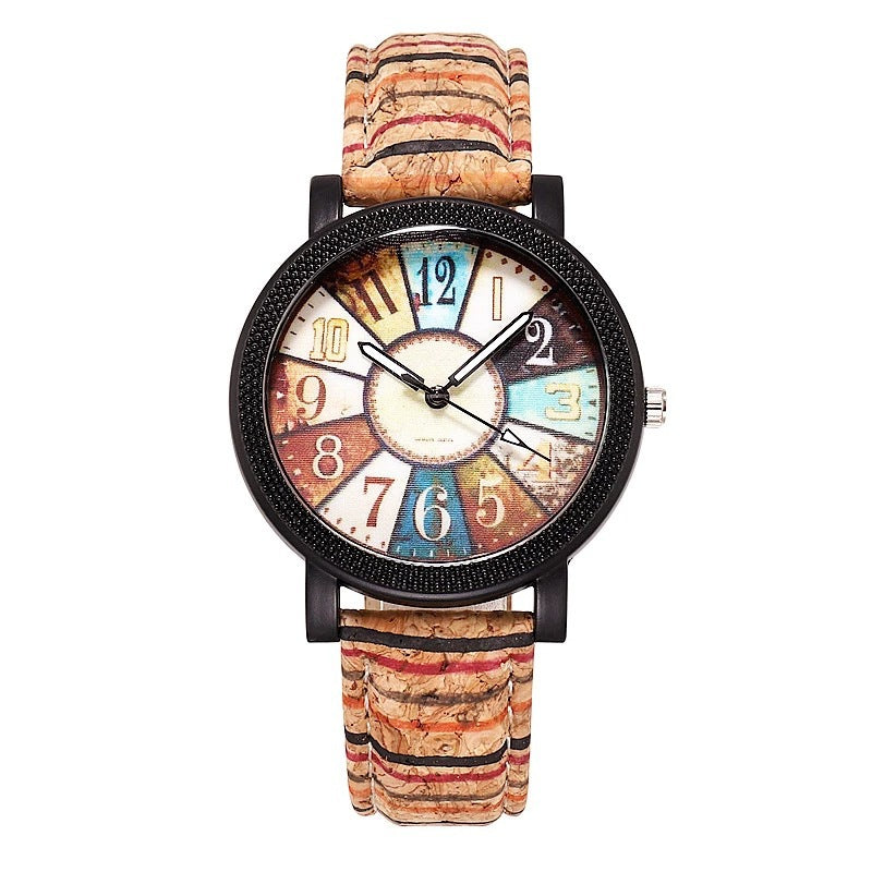 Casual Vintage Leather Strap Women's Quartz Wrist Watch Gift