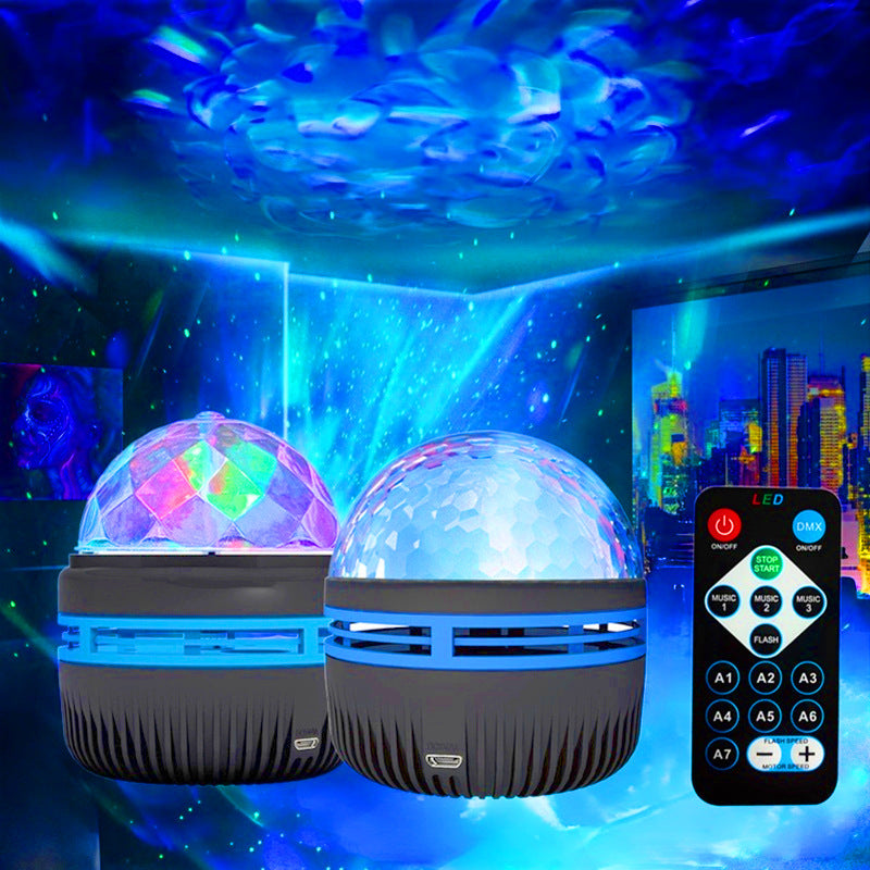 LED Star Galaxy Projector Lamp with Rotating Magic Ball Lights