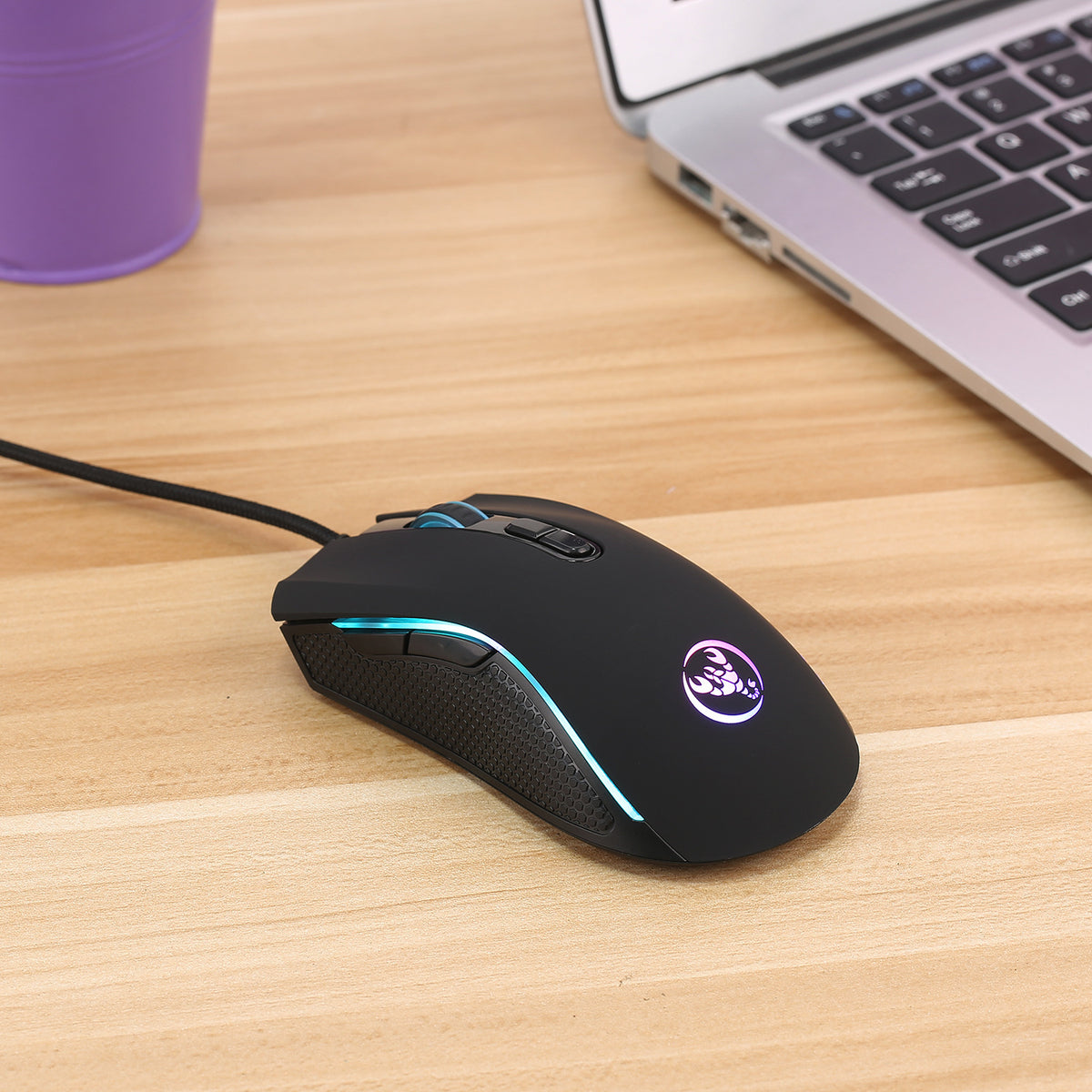 USB Wired Gaming Keyboard with Luminous Backlight for PC