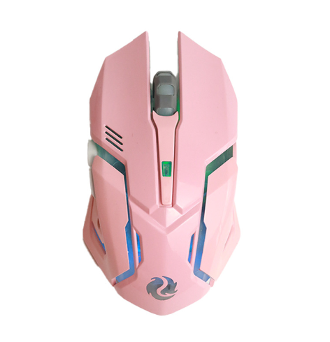 Silent Wireless Gaming Mouse with Rechargeable Battery