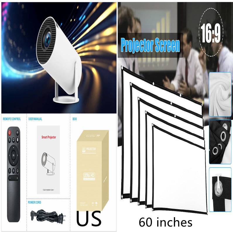 HY300 Pro Portable Mini Projector for Home Movie Nights