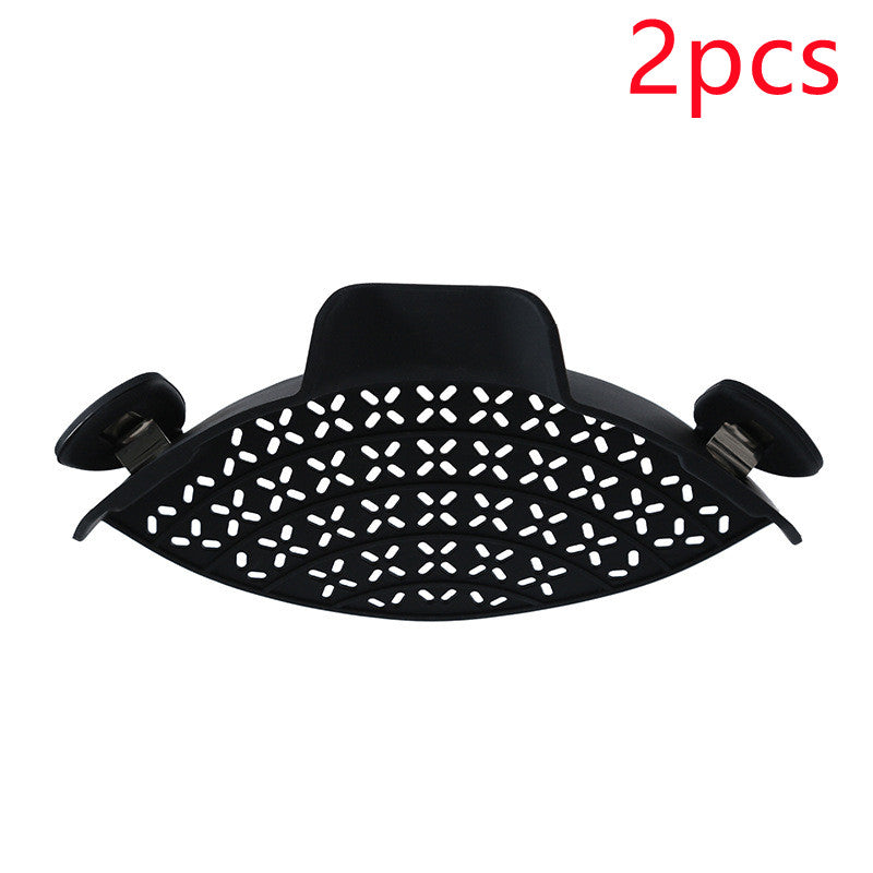 Silicone Pot Side Drain Stopper for Easy Kitchen Straining