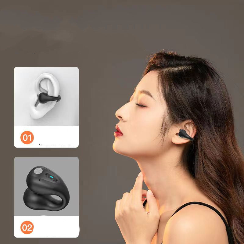 Bone Conduction Style Wireless Earbuds With Ear Clip And Bluetooth 5.3
