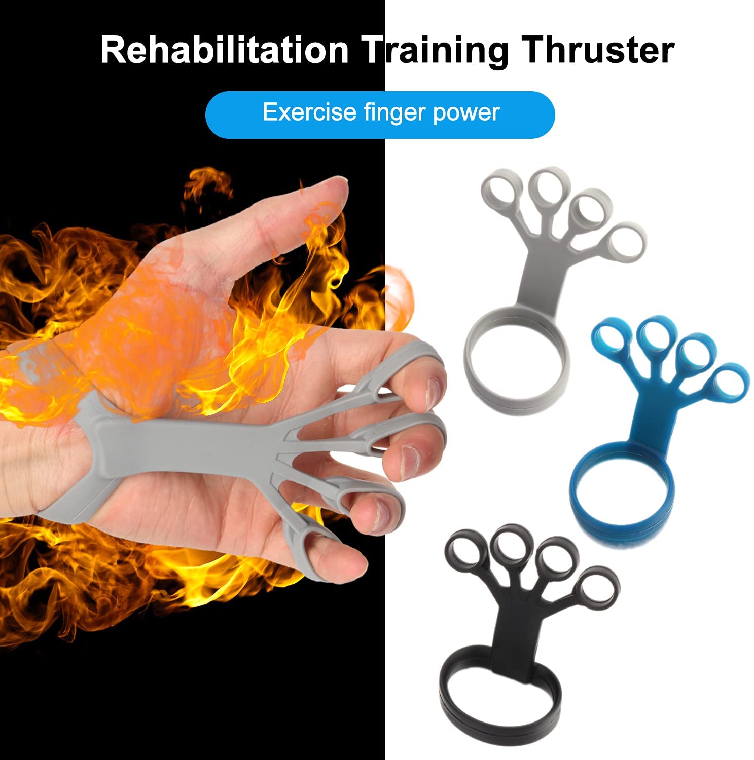 Silicone Finger Strengthening Grip Trainer For Hand Exercise