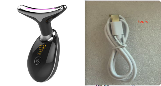 EMS Microcurrent Neck Beauty Device, Warm Massage Tool