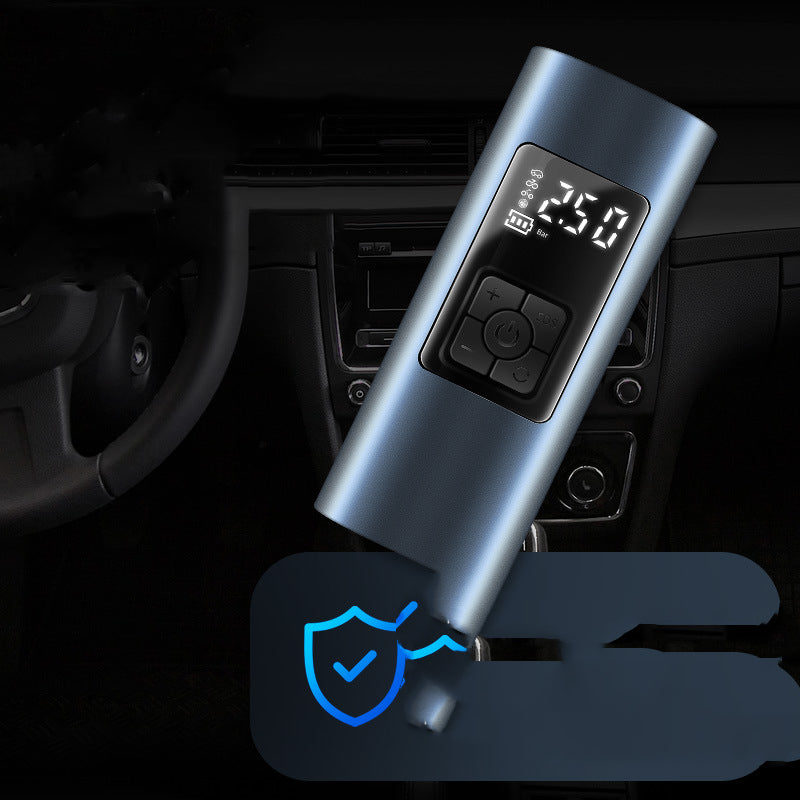 Portable Cordless Car Tyre Inflator with LED Light and Digital Display