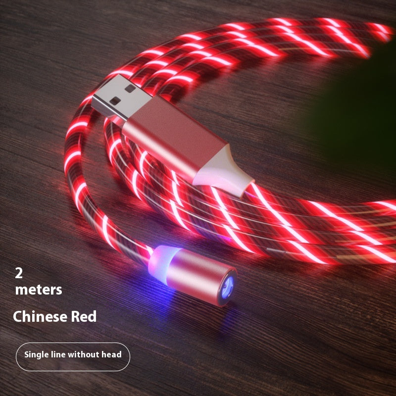 LED Magnetic Charging Cable with Streamer Light and Fast Charge
