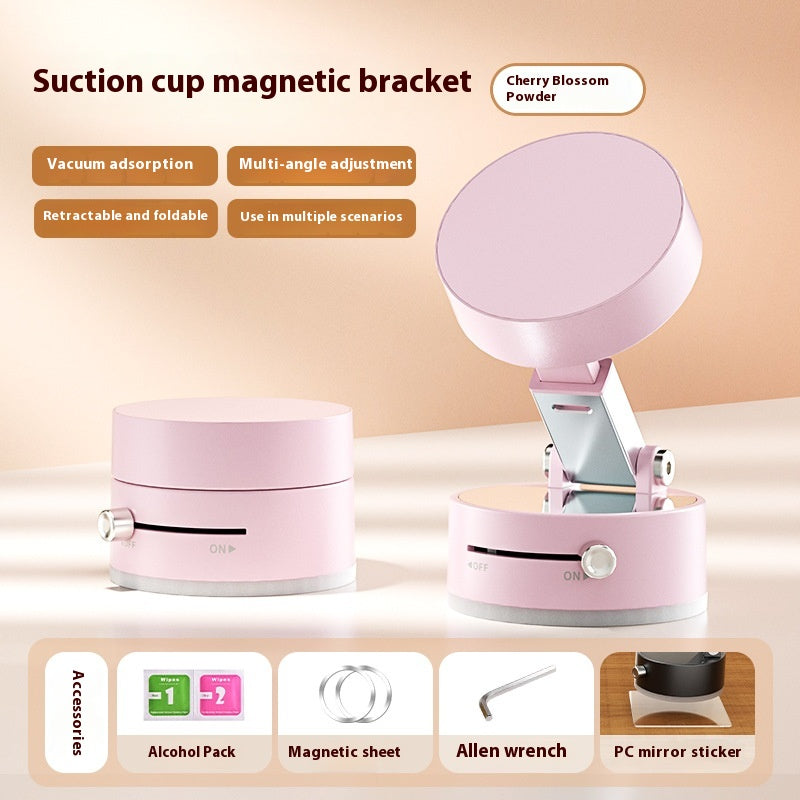 Foldable Magnetic Vacuum Car Phone Holder For Hands-Free Use