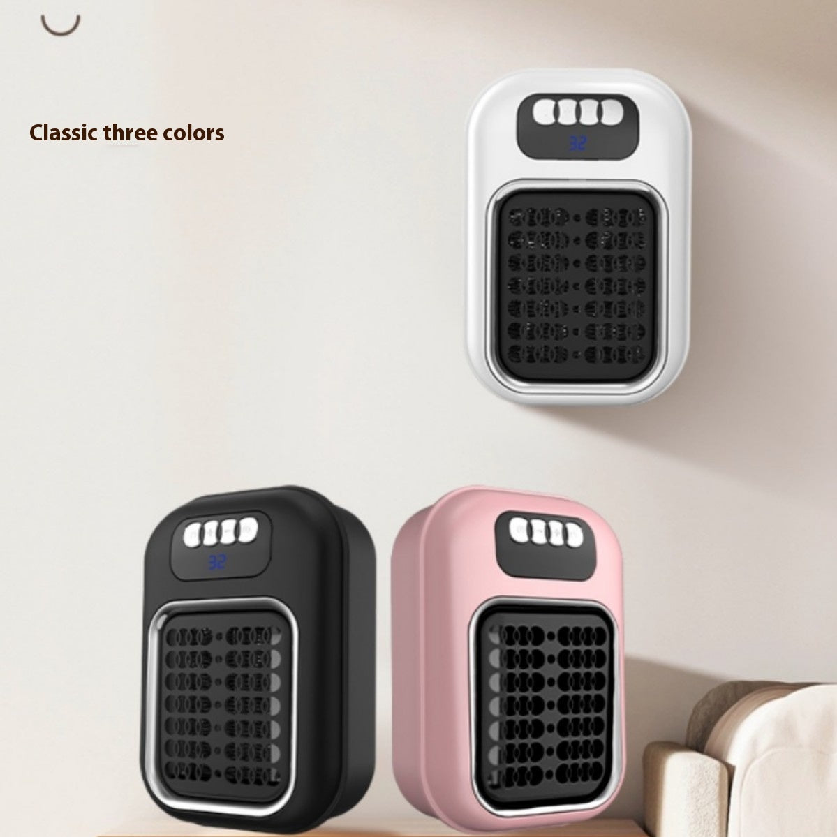 Wall Mounted Electric Heater With Remote, Silent Thermostat