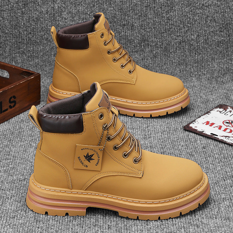 Men's Winter Workwear Boots In British Martin Style