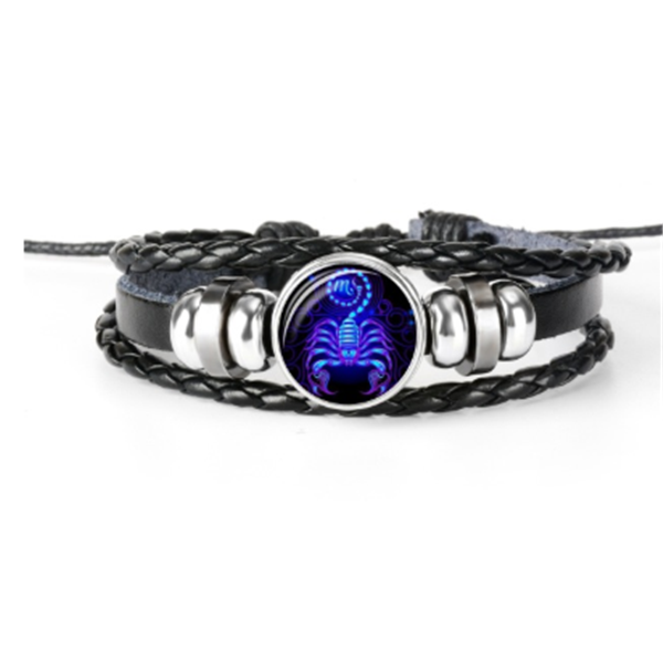 12 Zodiac Constellation Luminous Braided Bracelet for Everyone