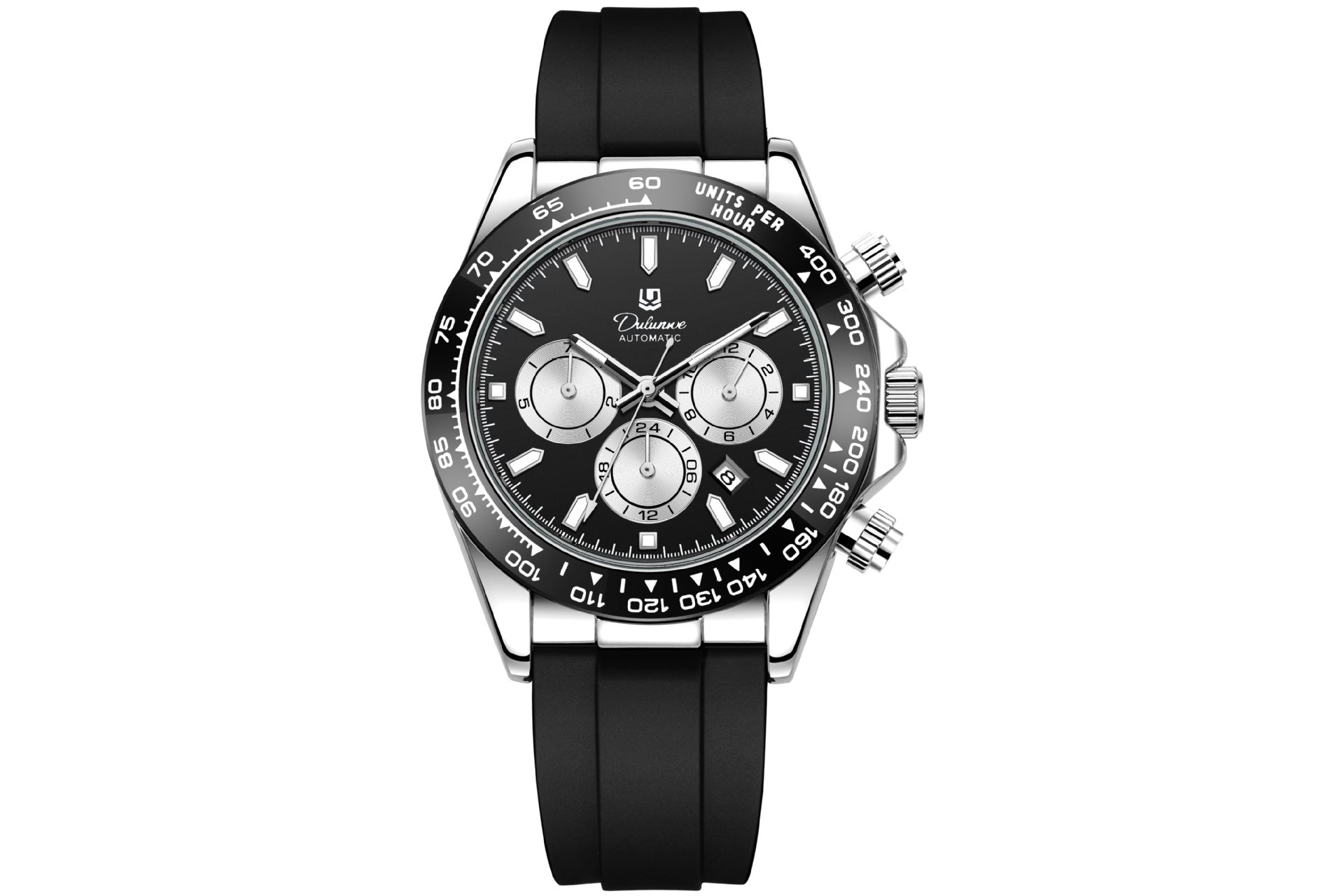 Men's Fully Automatic Mechanical Watch with Gold Case