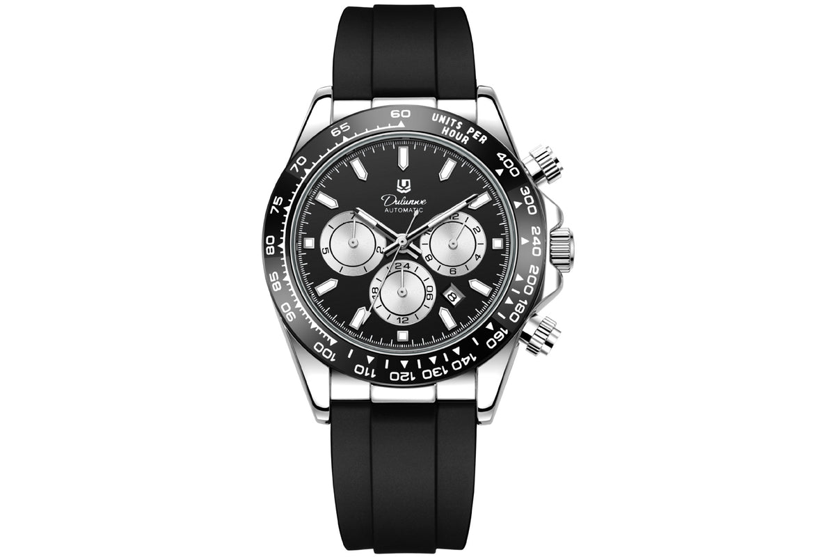 Men's Fully Automatic Mechanical Watch with Gold Case