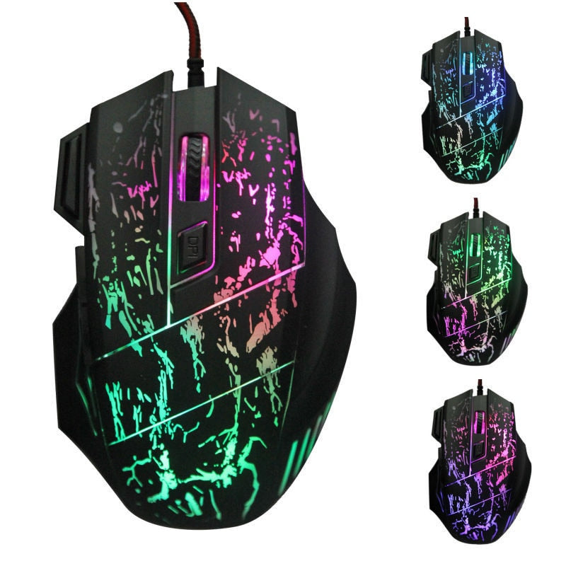 Computer Gaming Mouse with Comfortable Grip for PC and Laptop