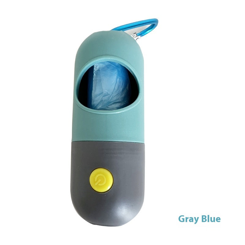 LED Light Pet Waste Bag Dispenser with Bags for Dogs and Cats