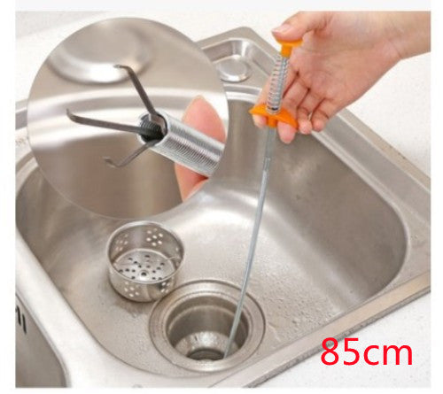 60cm Flexible Drain Clog Remover Spring Tool For Sinks