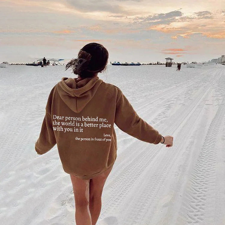 Women's Kindness Slogan Hoodie, Long Sleeve Sweatshirt in Many Colours
