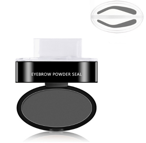 Eyebrow Stamp Kit With Stencils And Waterproof Brow Powder