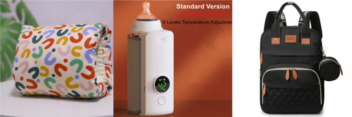 Portable Wireless Baby Bottle Warmer Bag, USB Rechargeable