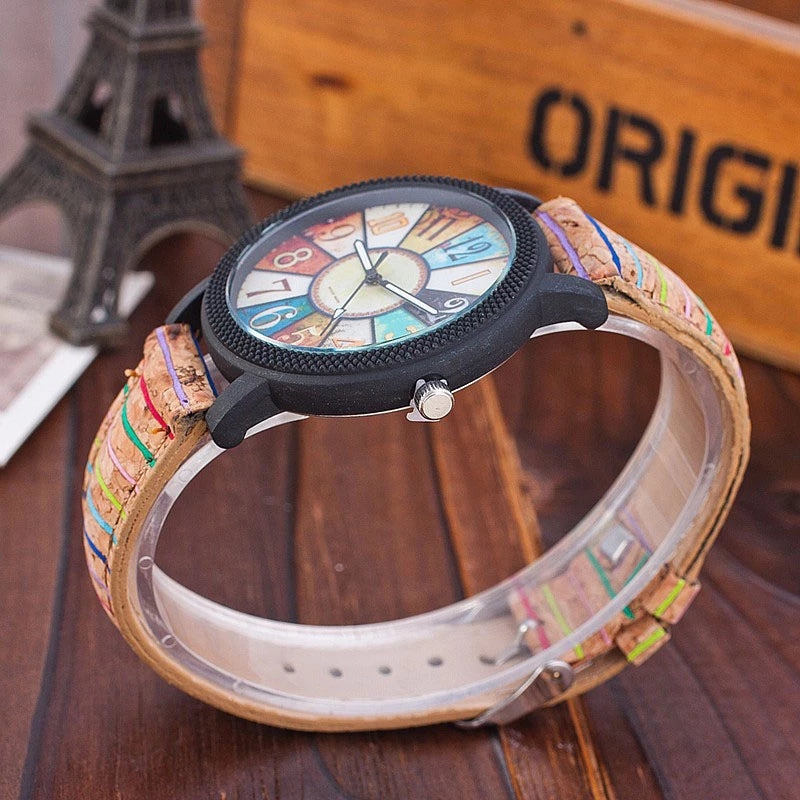 Casual Vintage Leather Strap Women's Quartz Wrist Watch Gift