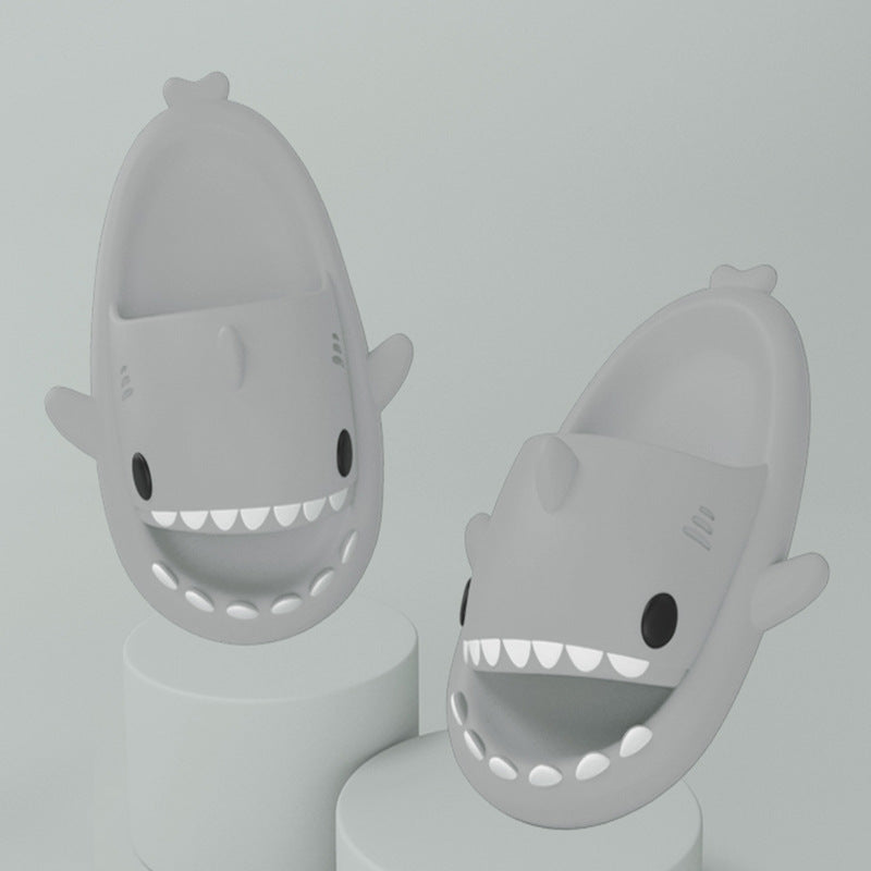 Cartoon Shark Slippers For Women And Men, Soft Indoor Outdoor