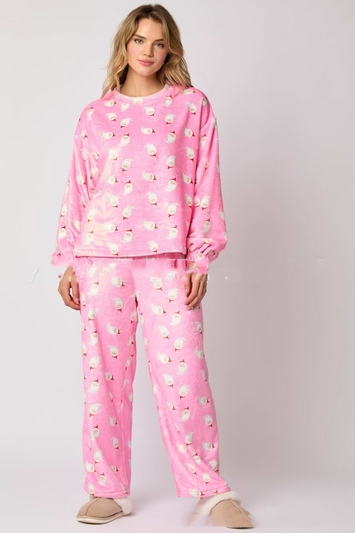 Women's Flannel Christmas Pajama Set 2 Piece Long Sleeve