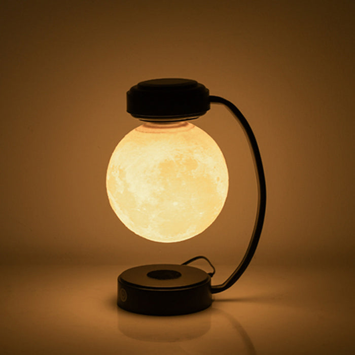 Candeeiro de lua magnético levitante 3D com esfera flutuante rotativa