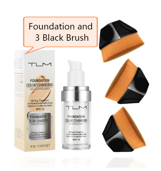 Colour-Changing Liquid Foundation and Concealer Makeup Set