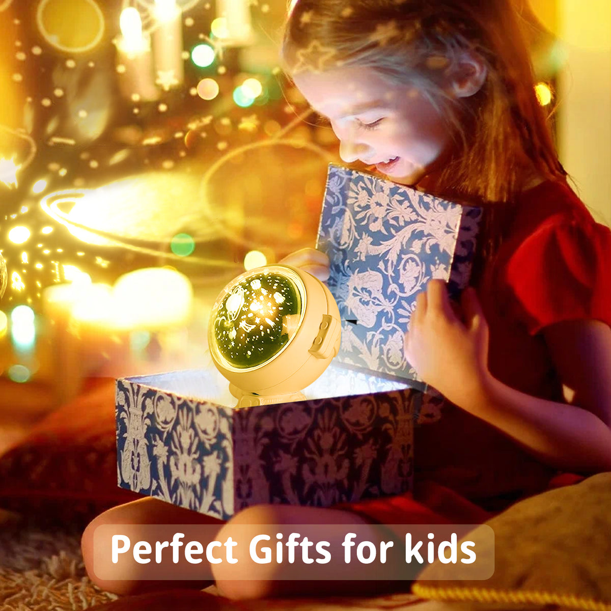 Galaxy Star Projector Astronaut Night Light for Kids Rooms