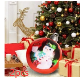 60cm Outdoor Inflatable Christmas Ornament Ball in PVC