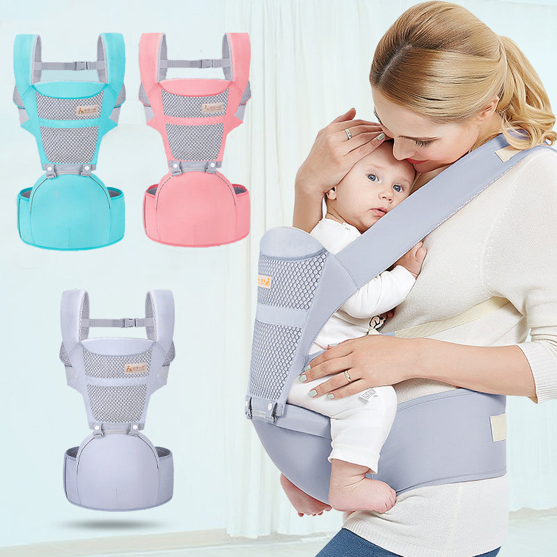Baby Hip Seat Carrier with Waist Stool, Breathable Multi-Use Design