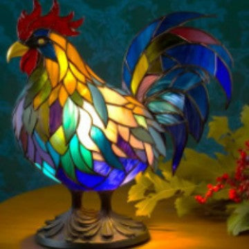 3D Animal Table Lamp With Colourful Light, Vintage Night Light