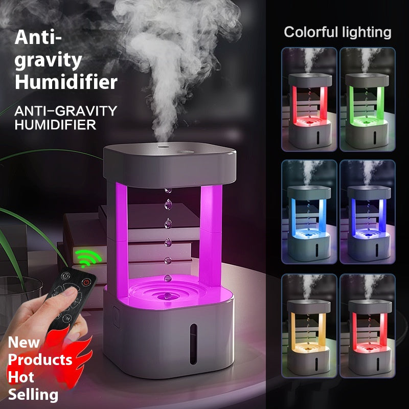 Anti-Gravity Water Drop Humidifier With Quiet Mist Spray