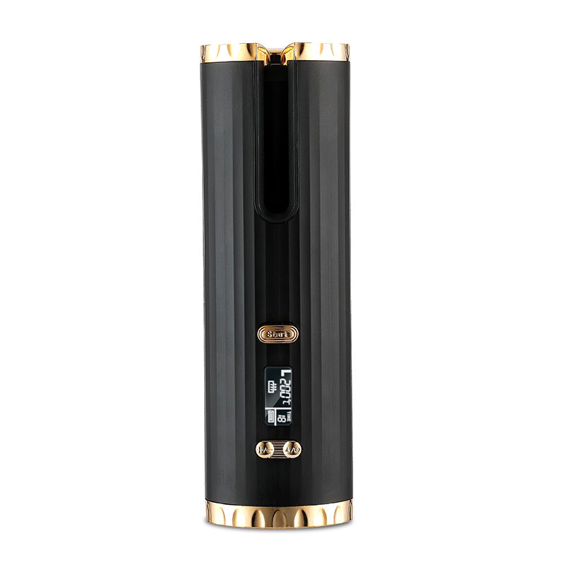 Cordless Automatic Hair Curler With LCD Display, Ceramic Barrel