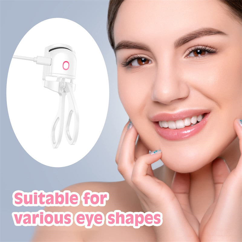 Rechargeable Heated Eyelash Curler, Temperature Control