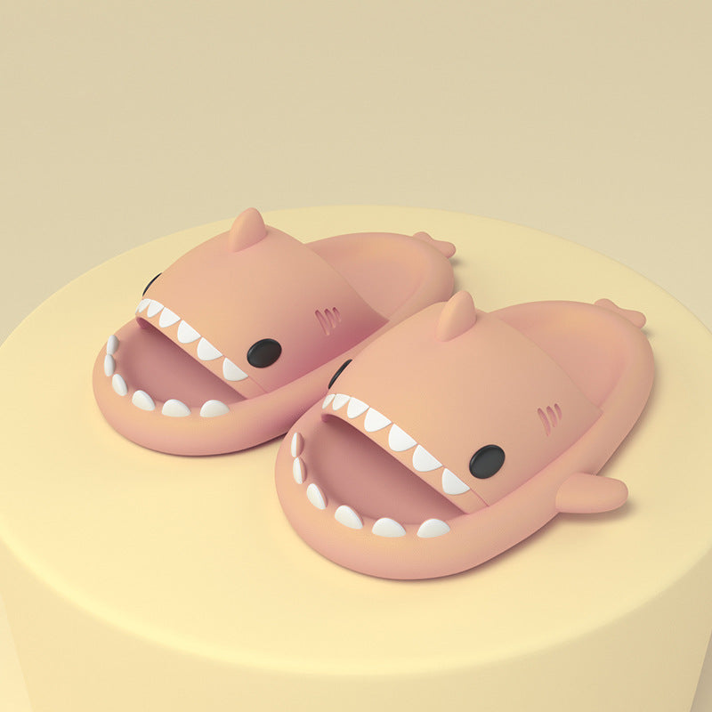 Cartoon Shark Slippers For Women And Men, Soft Indoor Outdoor