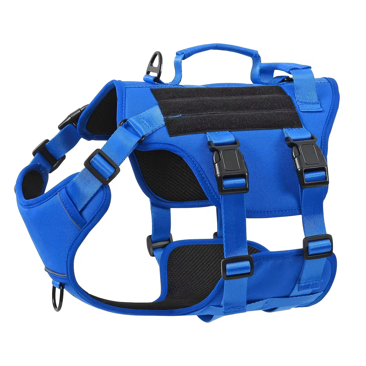 Adjustable No-Pull Dog Harness, Reflective Tactical Nylon