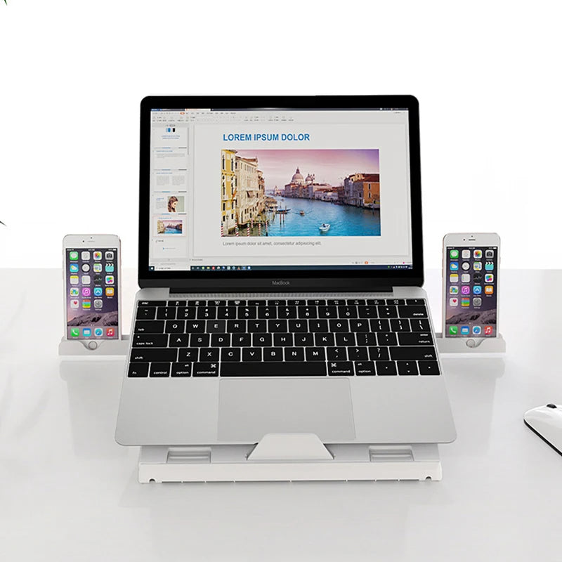 Folding Aluminium Laptop Stand for 10 to 15.6 Inch Laptops