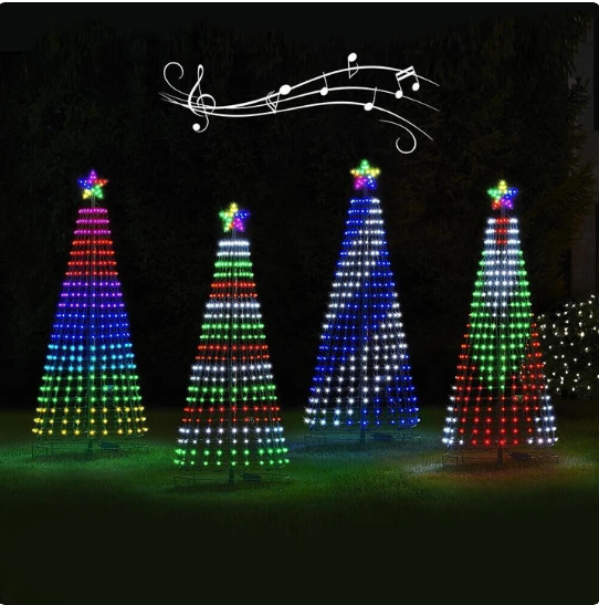 Multi Colour LED Animated Outdoor Christmas Tree Lights