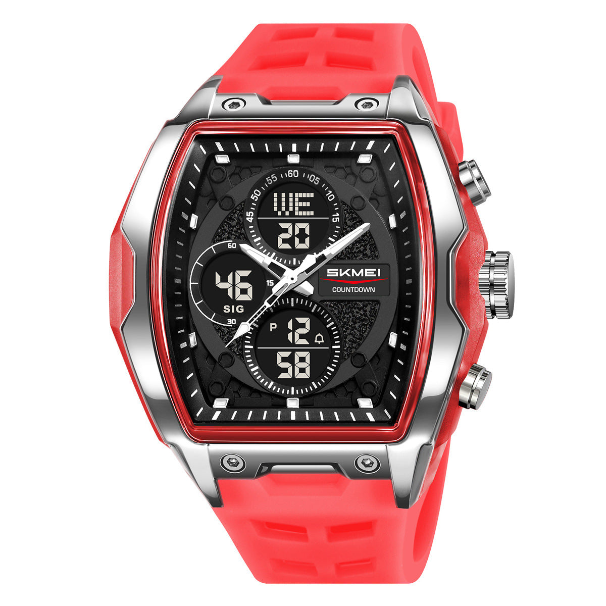 Multicolour Sports Digital Watch with Easy-Read Display for Everyday