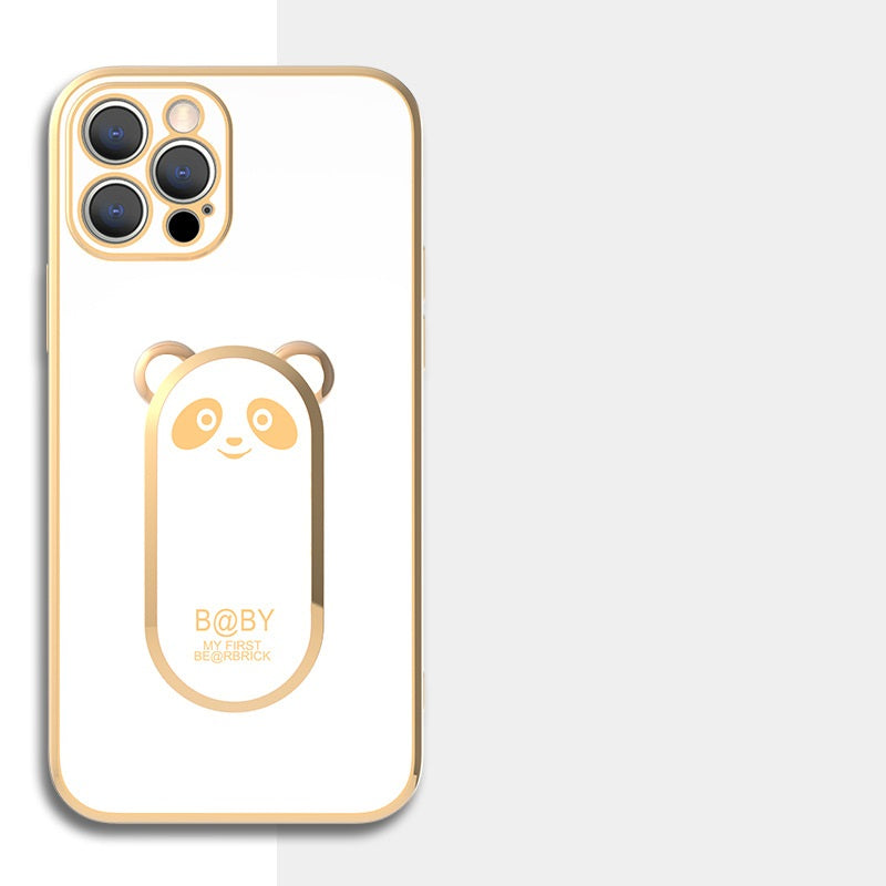 Panda Magnetic Ring Holder Phone Case with Stand, Cute Protective Cover